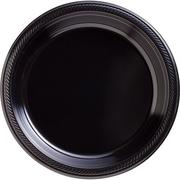 Black Plastic Dinner Plates 20ct